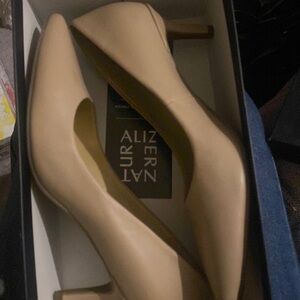 Tan low heel
